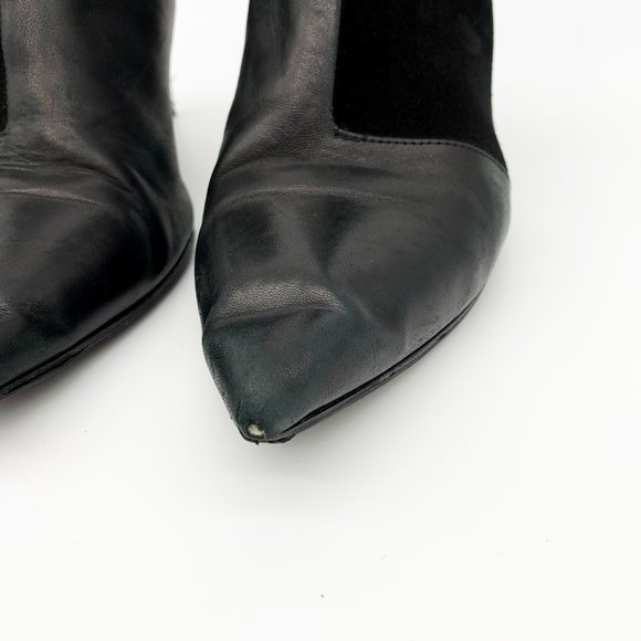 RAG & BONE Beha Paneled Leather Suede Ankle Boots - Picture 5 of 12